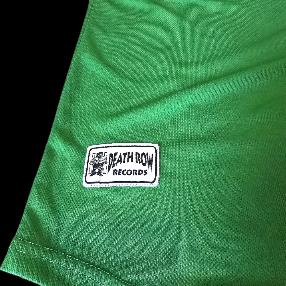 Death Row Records Green Black Baseball Jersey #91 Men's L Hip Hop Rap 2XL - Picture 7 of 15
